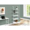 Monarch Specialties Bookshelf, Bookcase, Etagere, Ladder, 5 Tier, 72"H, Office, Bedroom, Metal, Laminate, White I 3687 - alternate 3